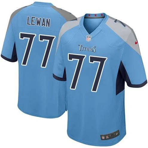 Men Tennessee Titans #77 Taylor Lewan Nike Light Blue Game NFL Jersey->tennessee titans->NFL Jersey
